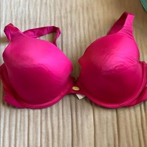 Hot pink bra